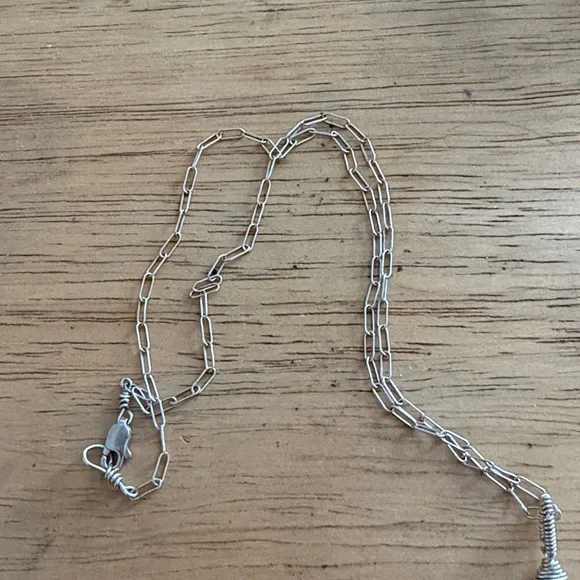 Turquoise Teardrop Pendant Necklace - Sterling Silver Chain - Picture 3 of 3